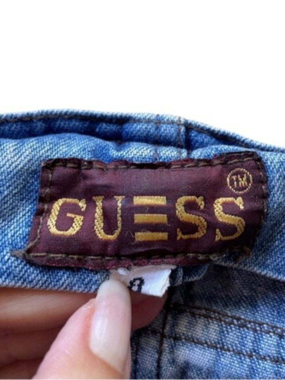 Vintage Guess Straight Leg Denim Bib Overalls - XS/S - Picture 8 of 13